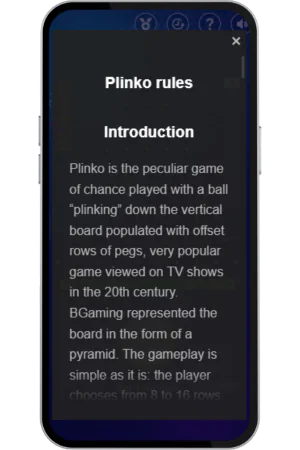 Plinko zapoznaj się z informacjami o grze