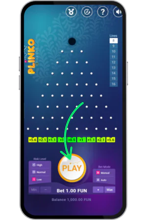 Plinko uruchom grę jednym naciśnięciem przycisku